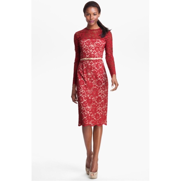 Maggy London red lace dress . HP 🌸 - Picture 4 of 4