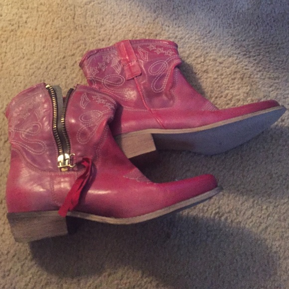 Red cowboy boots