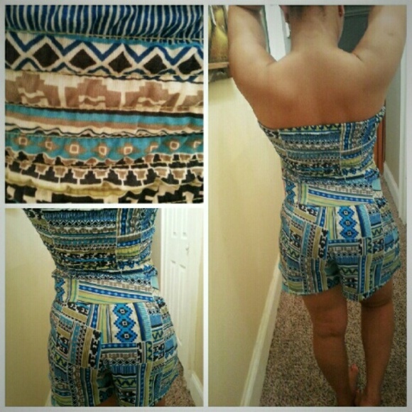 Aztec Print Romper - Picture 2 of 2