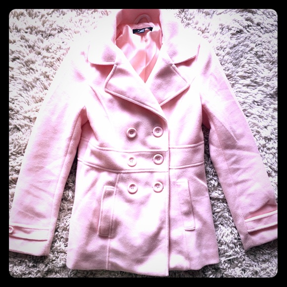 Jackets & Blazers - Baby pink pea coat