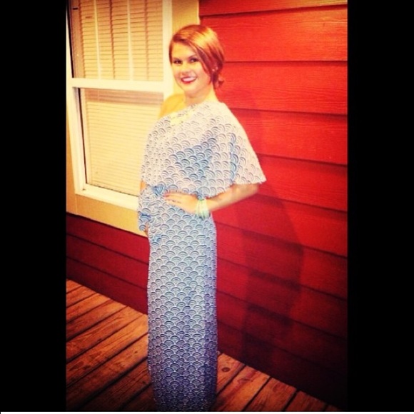 One shoulder, patterned maxi - Picture 3 of 3