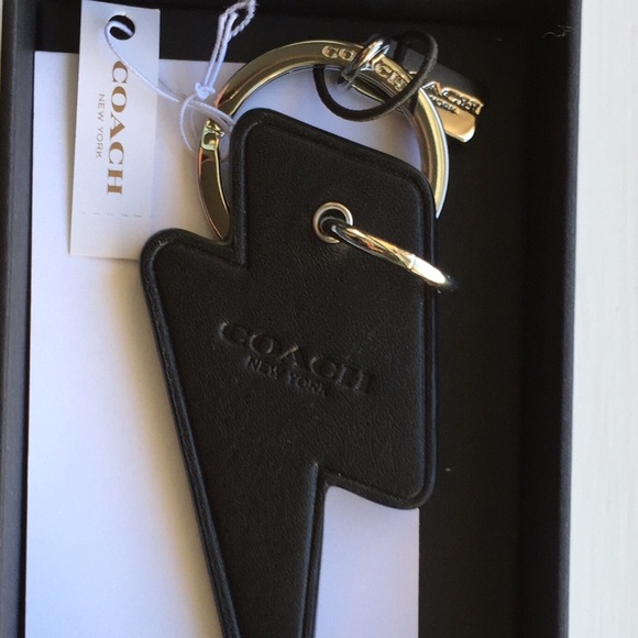 Coach Ocelot Thunderbolt Key Ring Keychain Fob NWT - Picture 4 of 4