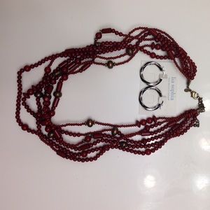 Earrings and necklas