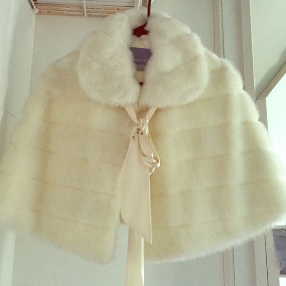 Faux fur shawl
