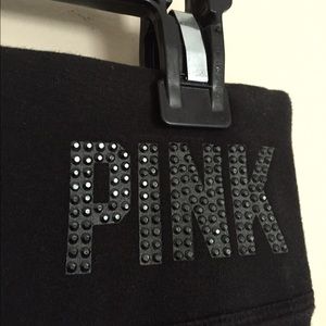 Studded VS pink yoga leggings
