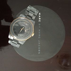 Marc by Marc Jacobs icon stripe watch