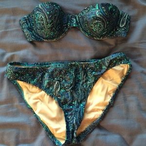 Blue Paisley J.Crew Bikini