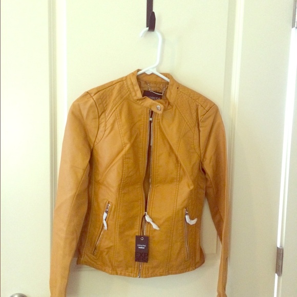 Mustard minus the leather Express jacket