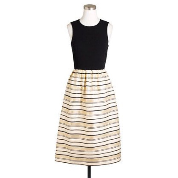 J. Crew Gold-Stripe Dress