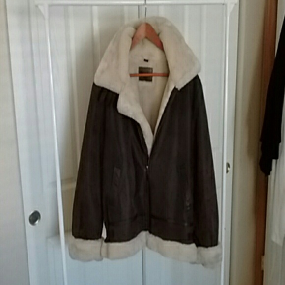 Leather coat