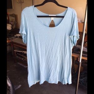 pale blue cut out tee SALE!