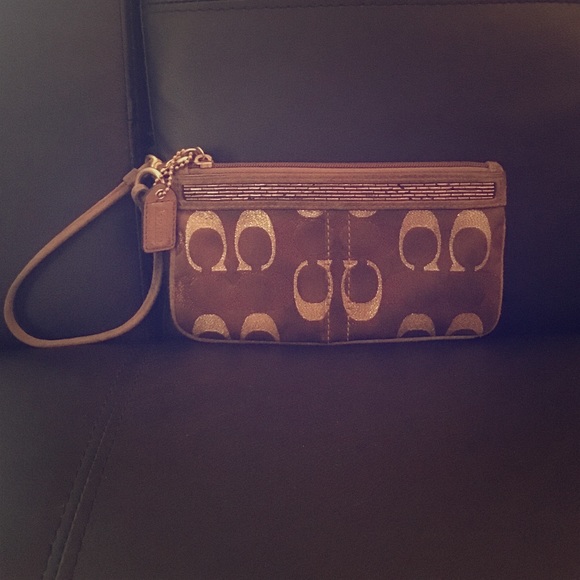 Coach Brown Canvas Wallet