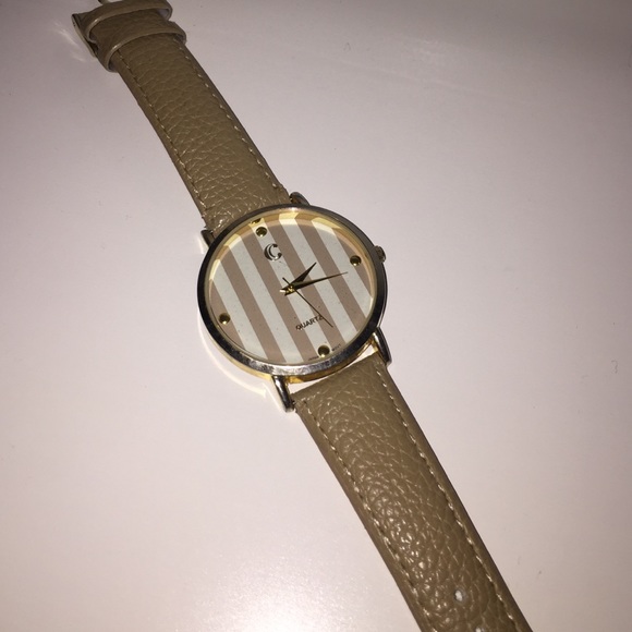 Charming Charlie tan watch