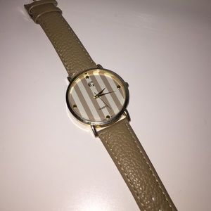 Charming Charlie tan watch