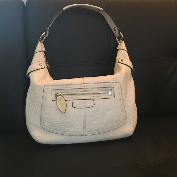 Coach Cream Leather hand bag