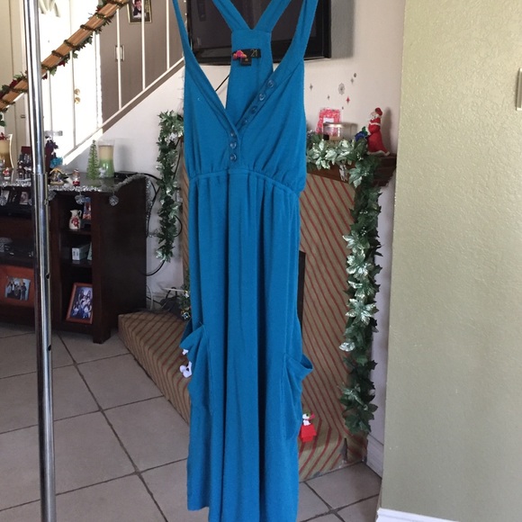 Forever 21 teal dress