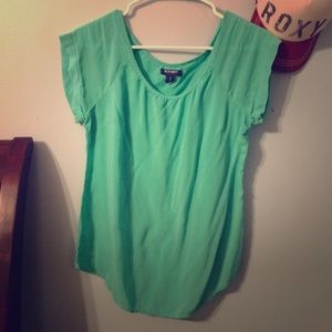 Teal blouse