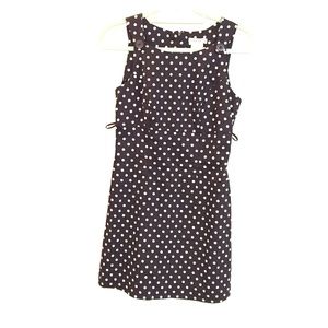 Black and white polka dot dress