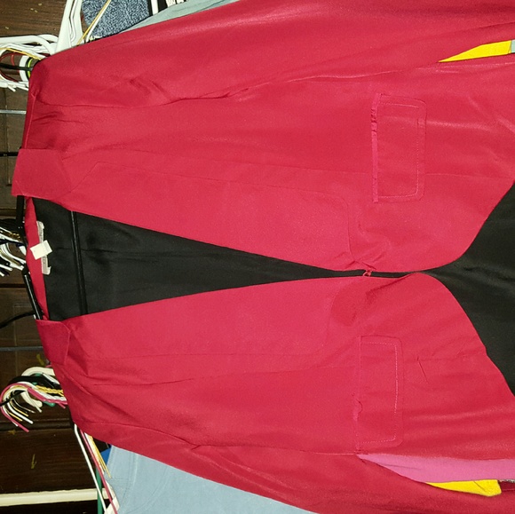 Maroon silk sport blazer great for the holidays - Picture 2 of 2
