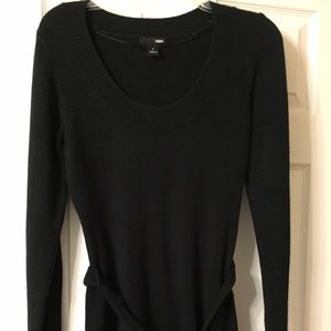 Black sweater dress