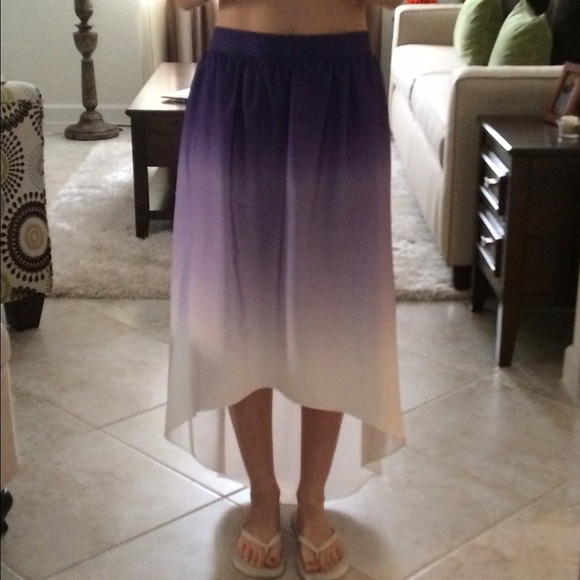 High low ombré skirt