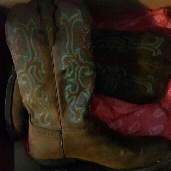 Justin Ladies Sorrel Apache Cowboy boots