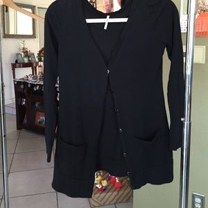 Black cardigan
