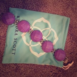 Kendra Scott purple stone bracelet