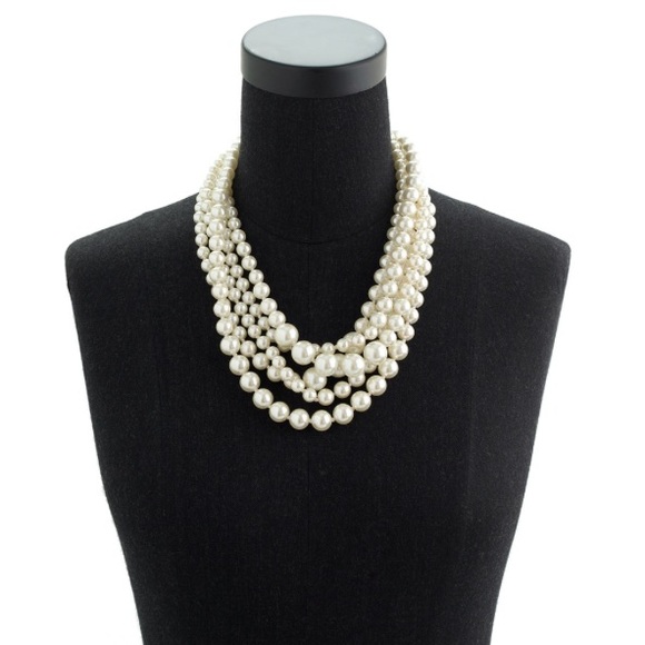 Jcrew pearl twisted hammock necklace