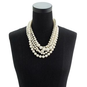 Jcrew pearl twisted hammock necklace