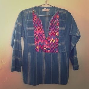 Vintage denim tunic