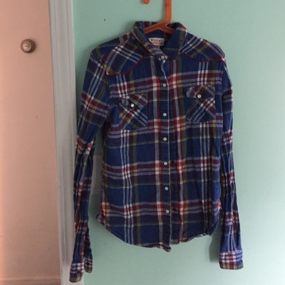 Blue flannel shirt