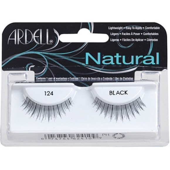 2pk Ardell Natural Lashes #124 Black