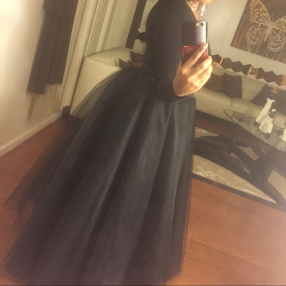 Long TUTU black skirt