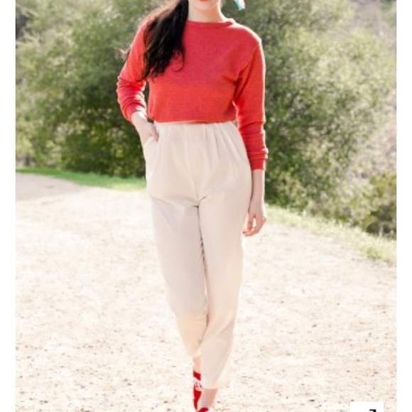 American apparel sheer beige pant