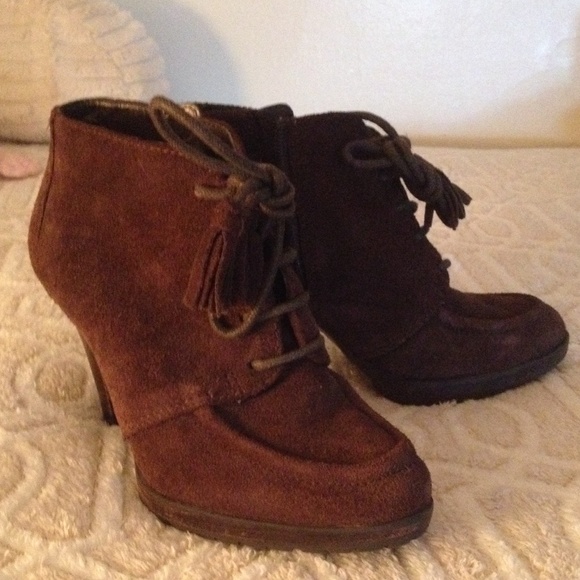Anne Klein suede booties