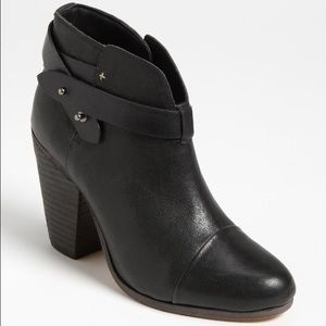 Rag & Bone "Harrow" Black Booties