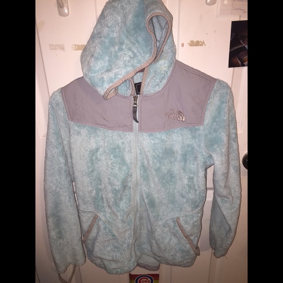 baby blue girls north face