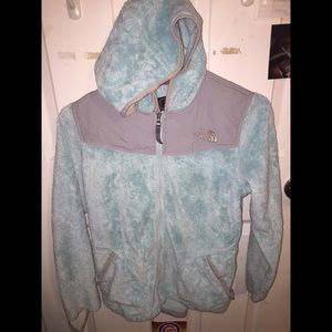 baby blue girls north face