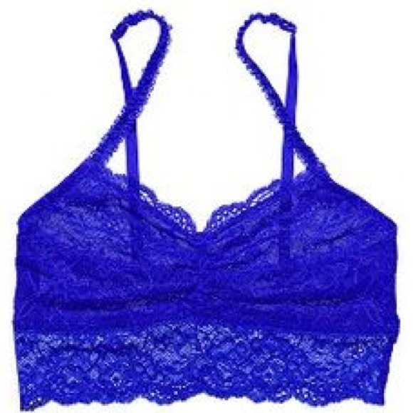royal blue lace bralette