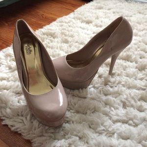 5 inch tan high heels
