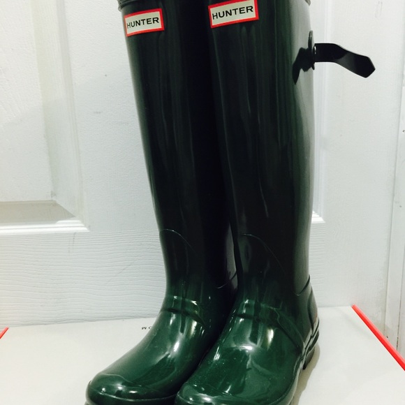 Hunter Boots in Green