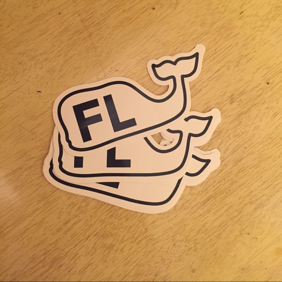 Vineyard Vines - whale logo sticker Florida