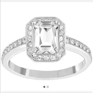 Swarovski Crystal emerald cut ring size 7