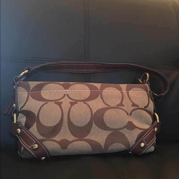 Brown coach purse