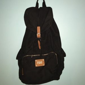 PINK Black Back Pack