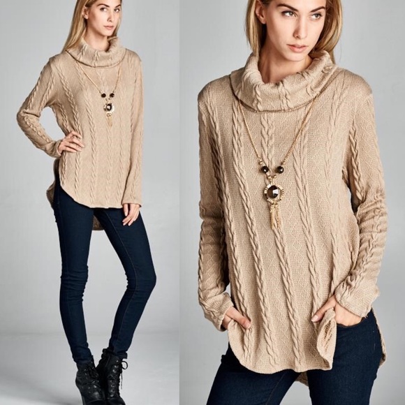 X "Valentine" Turtleneck Knitted Sweater Top - Picture 3 of 3