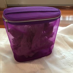 New CLINIQUE purple stylist makeup bags.