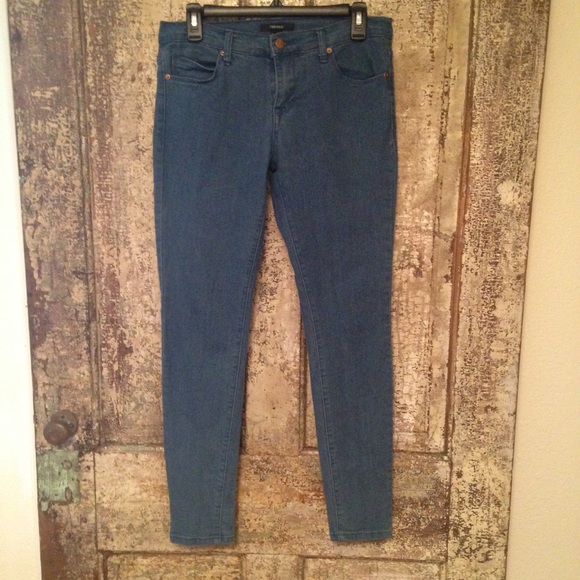 Forever 21 blue stretch skinny jeans