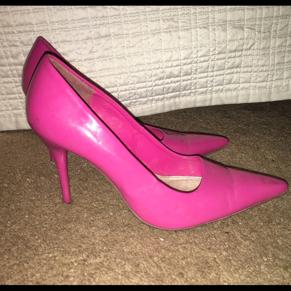 Hot pink "Paprika" stilettos sz 9